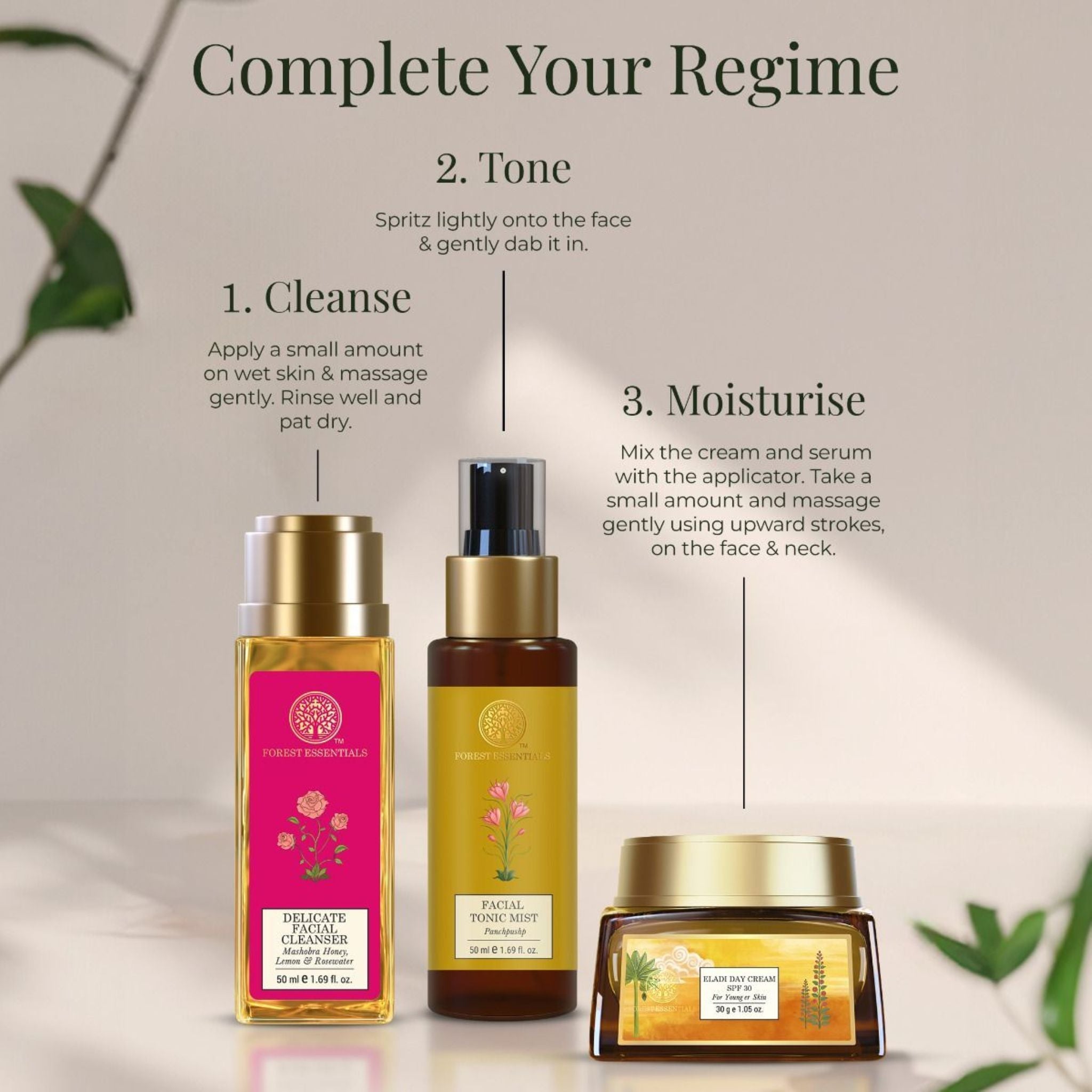 Forest Essentials Eladi Day Cream With SPF 30 PA++ Ayurvedic For Acne Prone Skin With Niacinamide