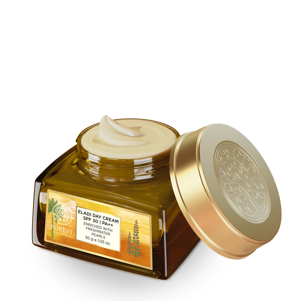 Forest Essentials Eladi Day Cream With SPF 30 PA++ Ayurvedic For Acne Prone Skin With Niacinamide