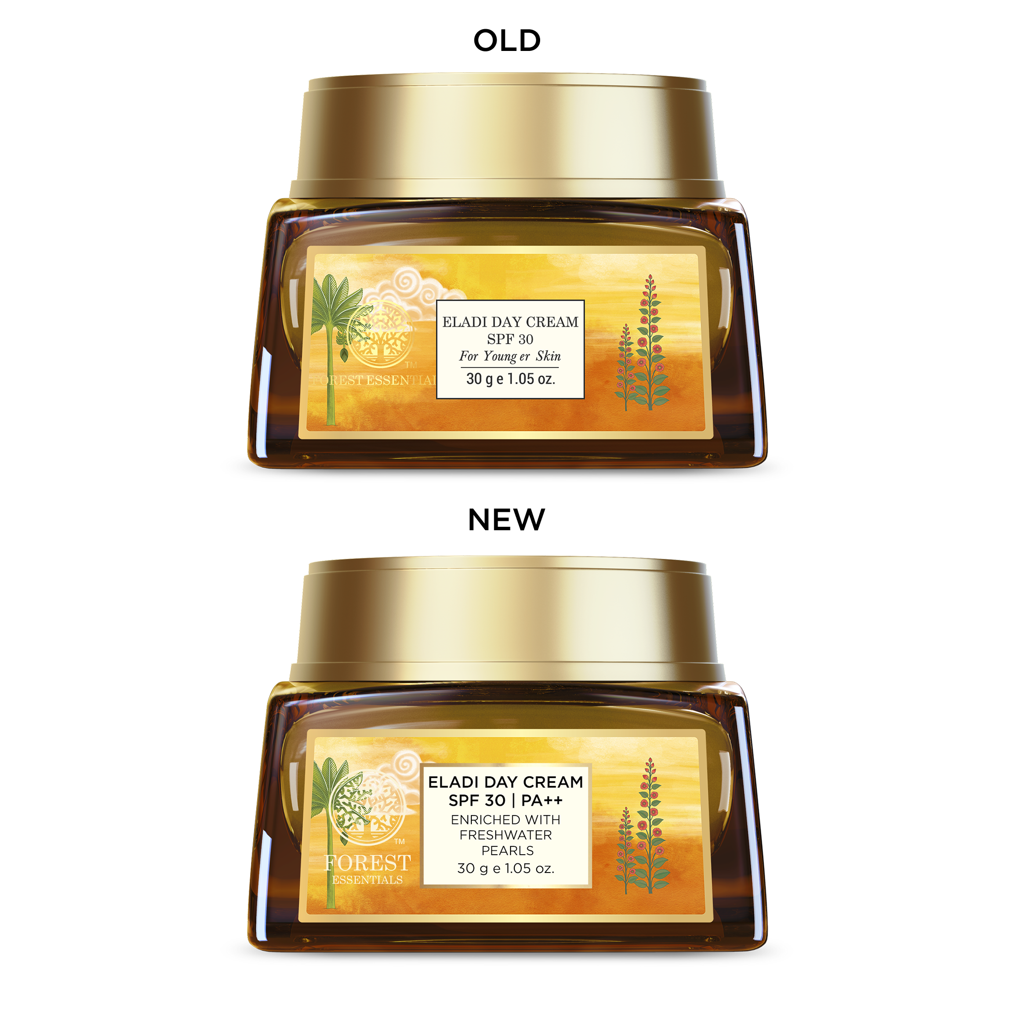 Forest Essentials Eladi Day Cream With SPF 30 PA++ Ayurvedic For Acne Prone Skin With Niacinamide