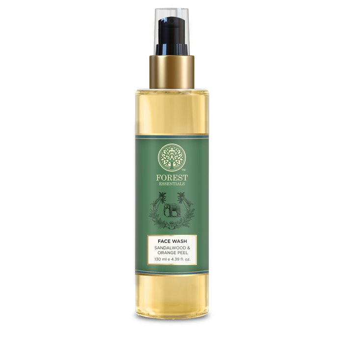 Forest Essentials Facial Cleanser Sandalwood & Orange Peel Ayurvedic Face Wash