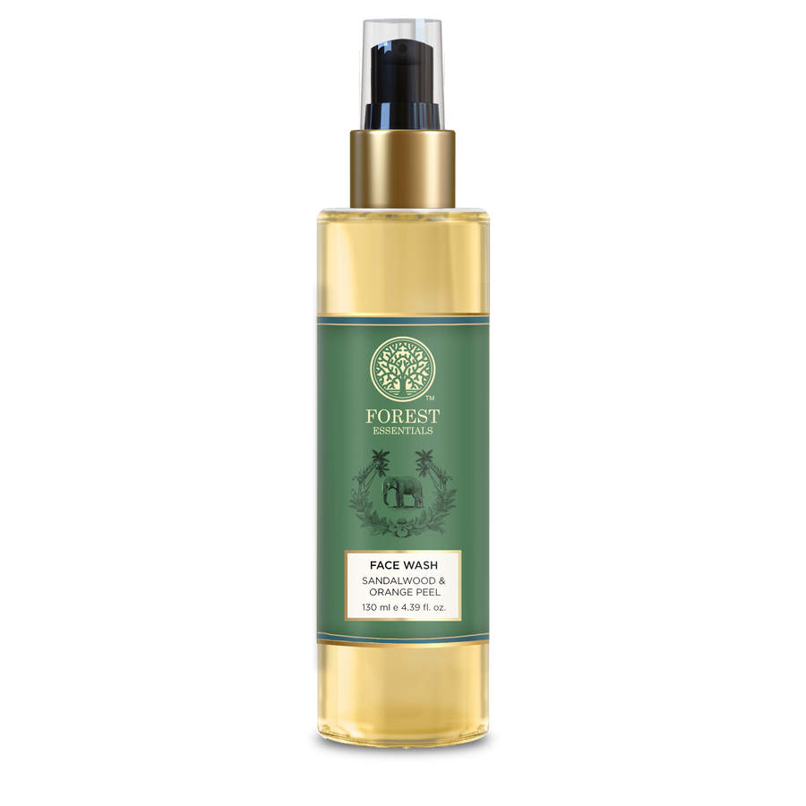 Forest Essentials Facial Cleanser Sandalwood & Orange Peel Ayurvedic Face Wash
