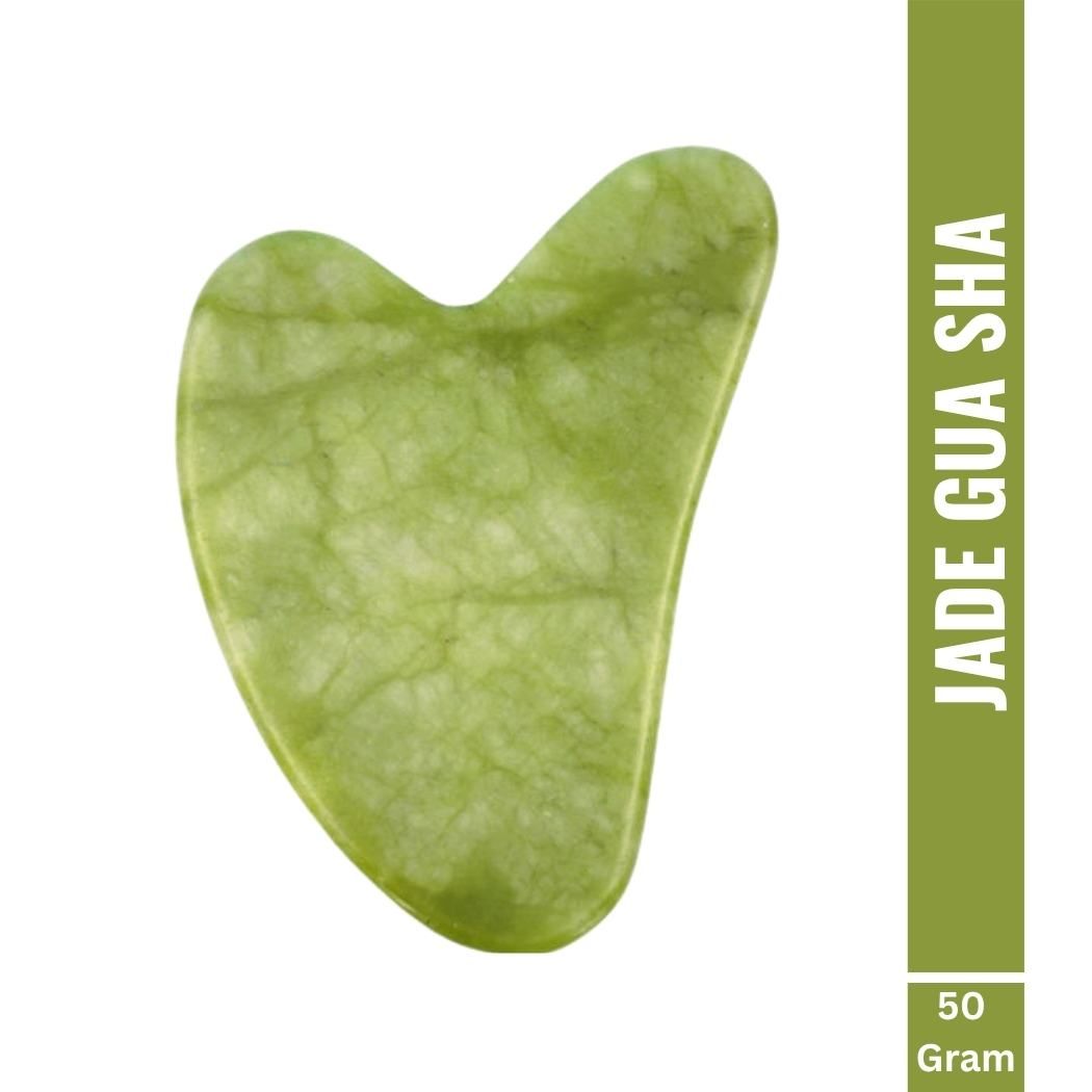 OROSSENTIALS Jade Gua Sha Stone Face Massager For Face, Neck Glow & Skin Brightening