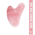 OROSSENTIALS Rose Quartz Gua Sha Stone Face Massager For Face, Neck Glow & Skin Brightening