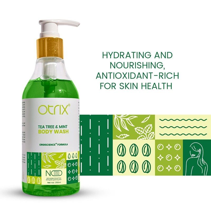 Otrix Tea Tree & Mint Refreshing & Soothing Body Wash