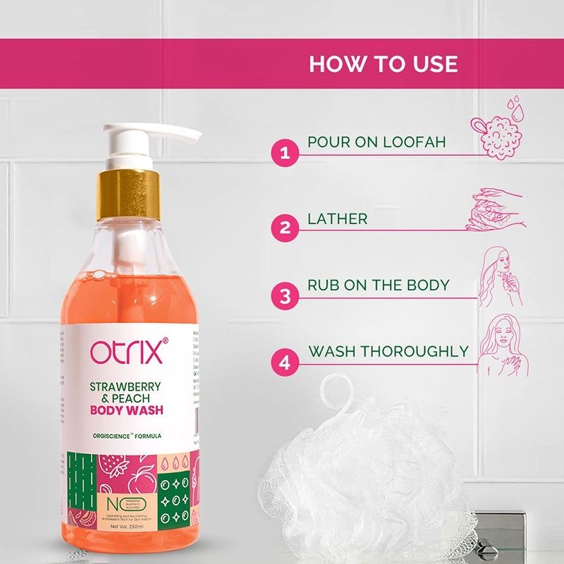 Otrix Strawberry & Peach Body Wash