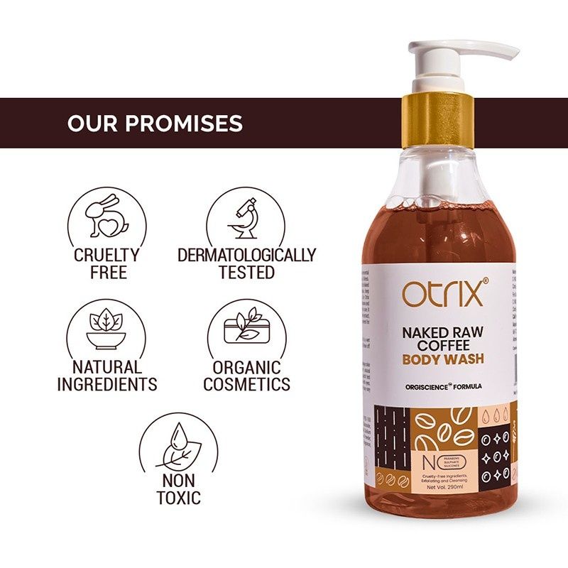 Otrix Raw Coffee Antioxidant-Rich, Exfoliating & Nourishing Body Wash