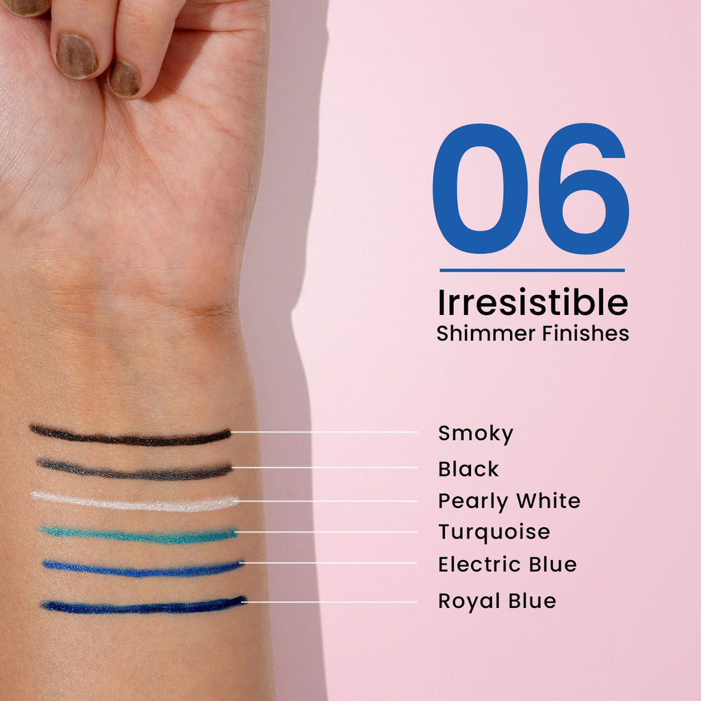 Swiss Beauty Intense Gel Kajal 12-Hour Stay Smudge-Proof with Sharpener