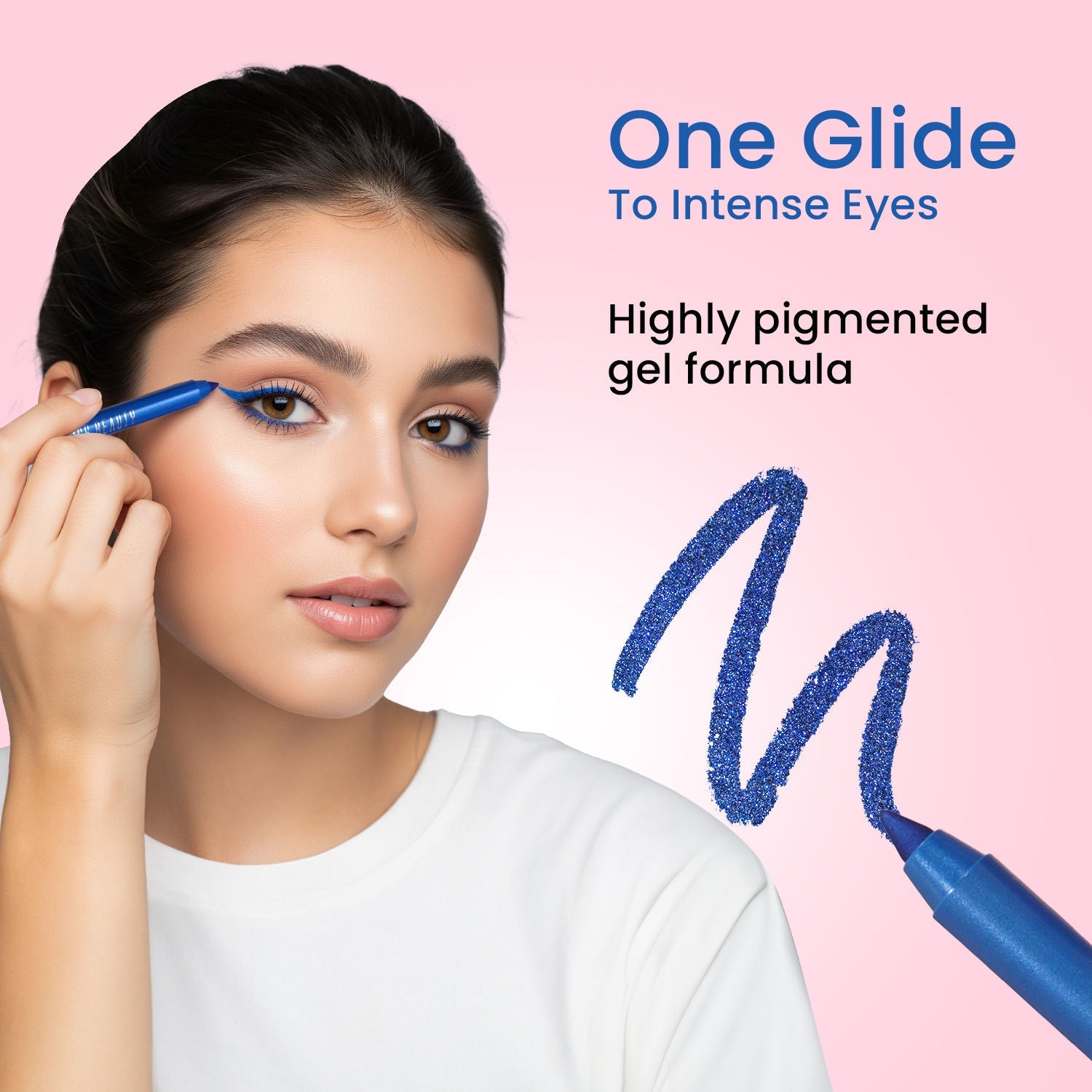 Swiss Beauty Intense Gel Kajal 12-Hour Stay Smudge-Proof with Sharpener