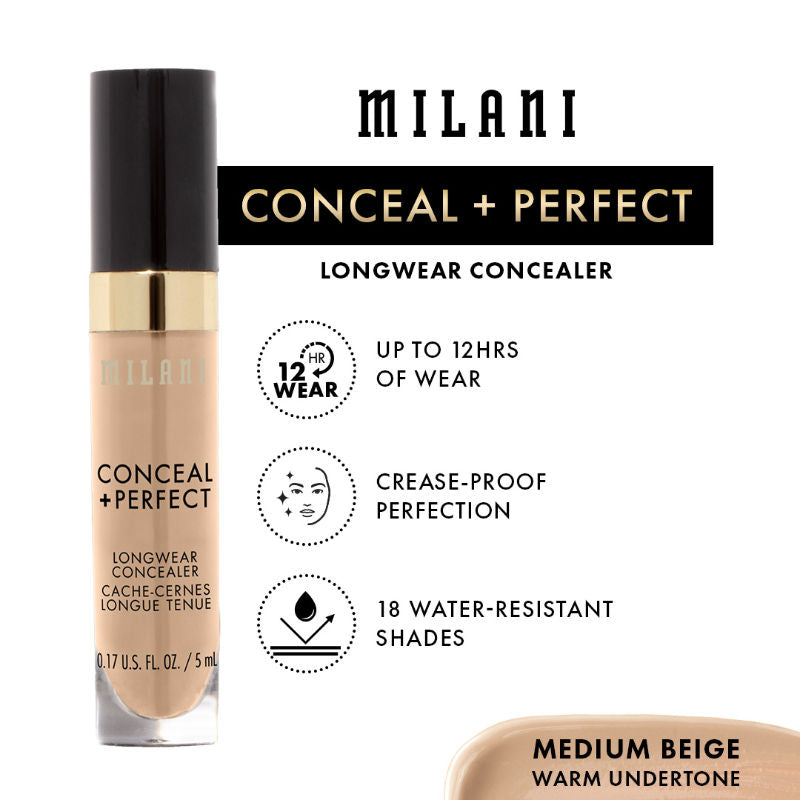 Milani Conceal + Perfect Longwear Concealer