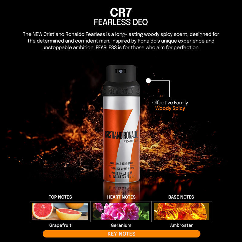 Cristiano Ronaldo Fearless Deodorant Spray