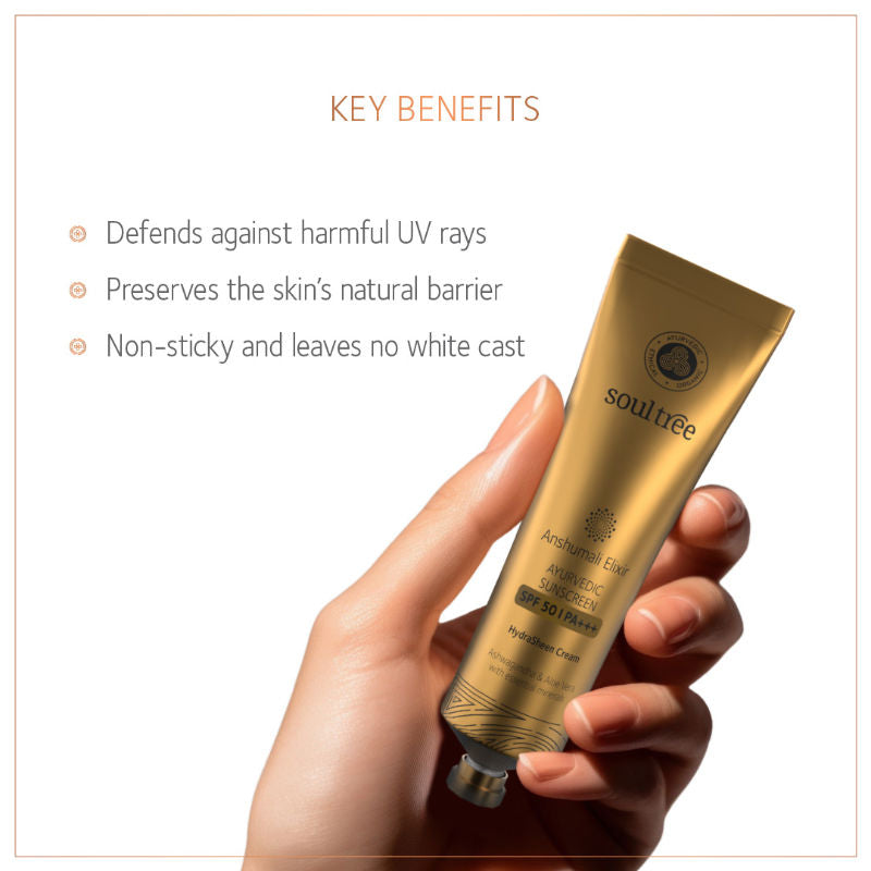 SoulTree Anshumali Elixir Ayurvedic Sunscreen SPF 50 PA+++