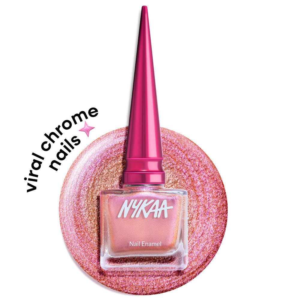 Nykaa Stardust Holographic Long Lasting Chrome Nail Polish