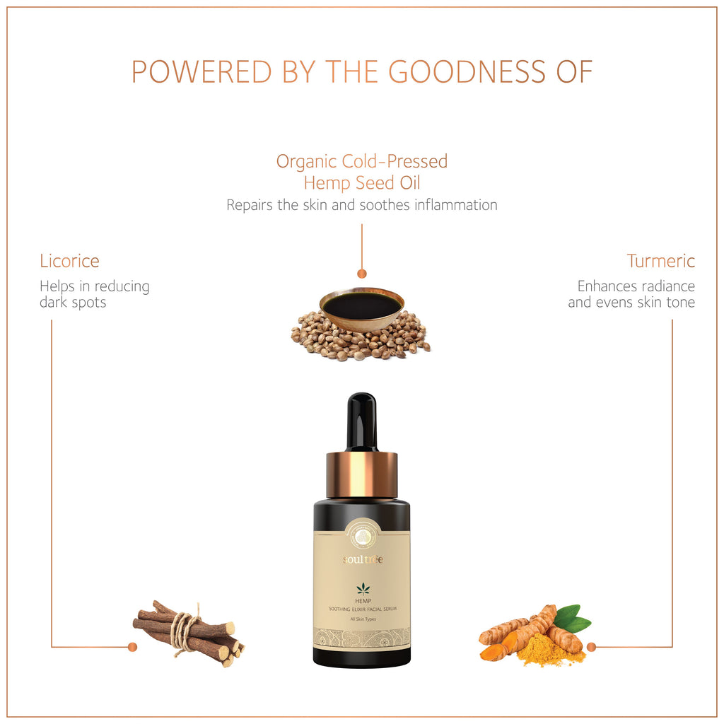 SoulTree Hemp Soothing Elixir Facial Serum