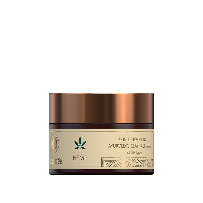 SoulTree Hemp Skin Detoxifying Ayurvedic Clay Face Mask