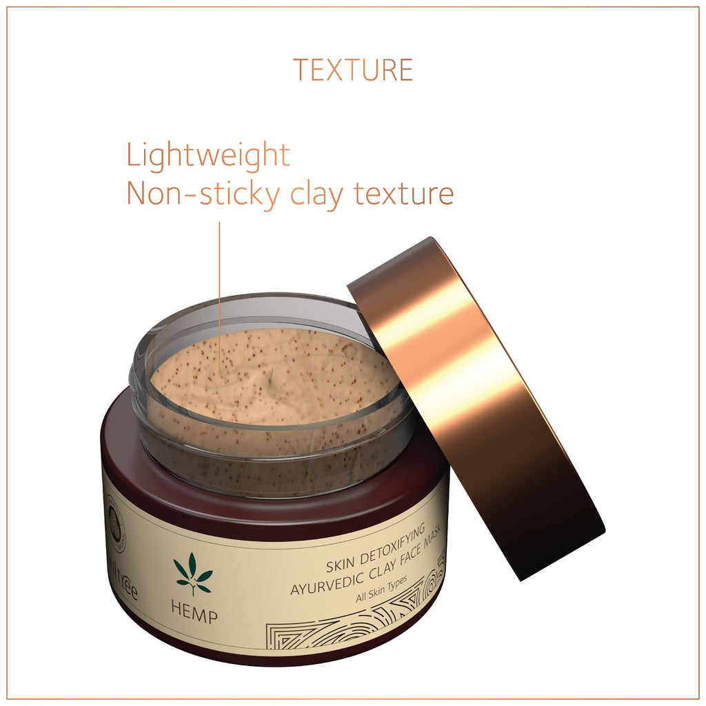 SoulTree Hemp Skin Detoxifying Ayurvedic Clay Face Mask