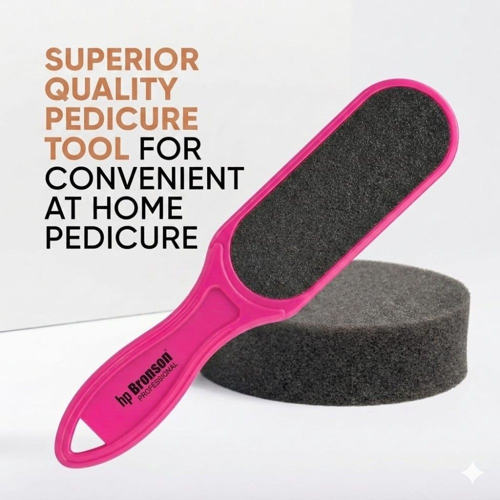Bronson Professional Double Sided Emery Foot File Callus, Dead Skin Remover for Smooth Pedicure Feet