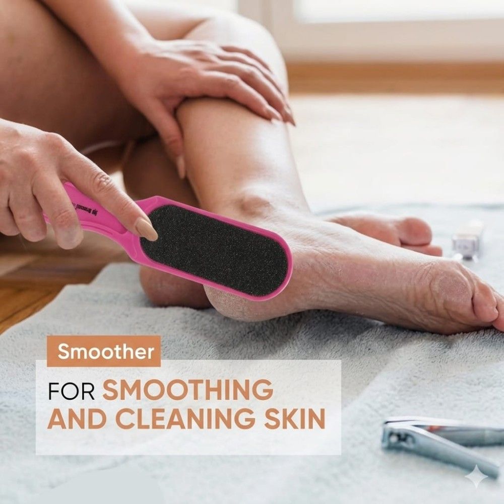 Bronson Professional Double Sided Emery Foot File Callus, Dead Skin Remover for Smooth Pedicure Feet