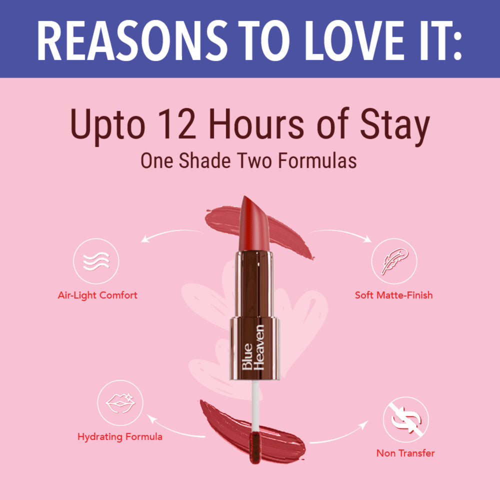 Blue Heaven Love Duo 2 In 1 Dual Sided Lipstick