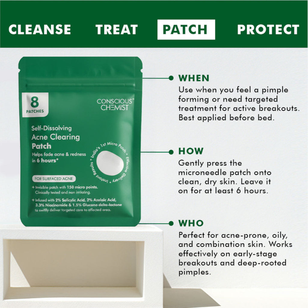 Conscious Chemist Self Dissolving Microneedle Acne Patches