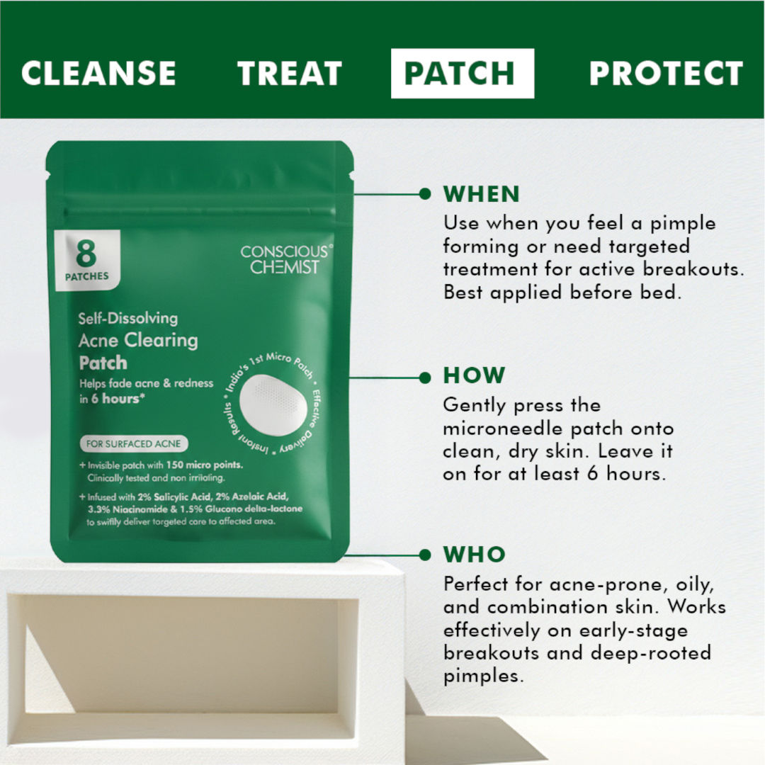 Conscious Chemist Self Dissolving Microneedle Acne Patches