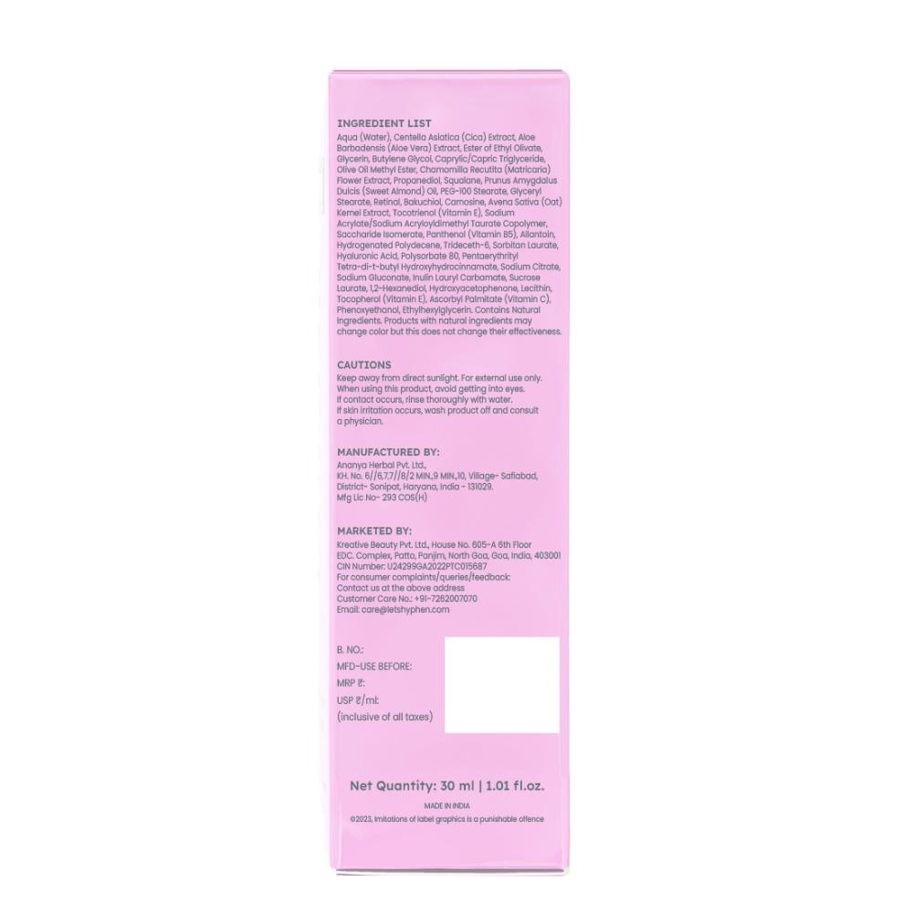 Hyphen 0.05% Retinal Reset, Retinol Derivative Serum for Anti Ageing, Reduces Fine Lines & Wrinkles