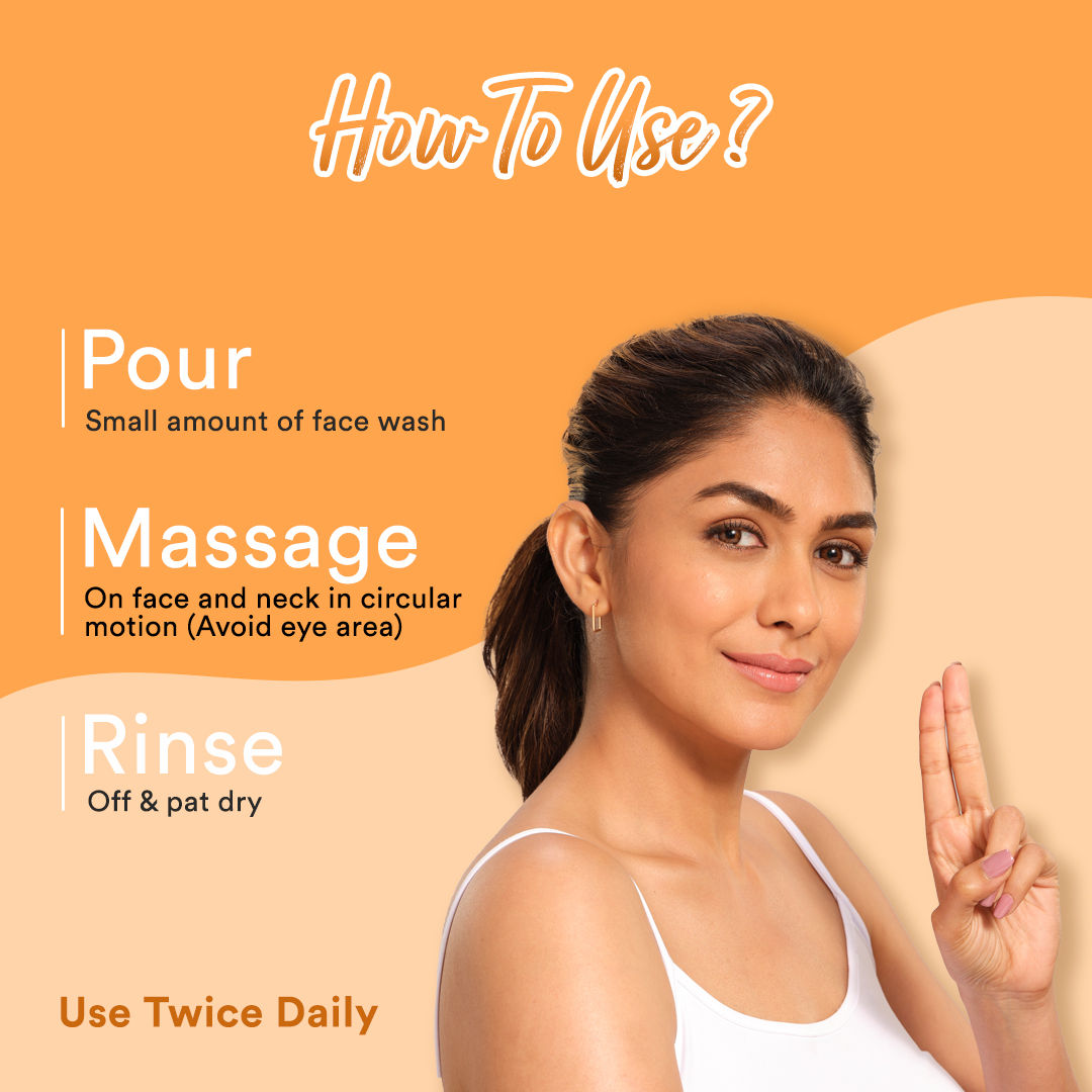 Lacto Calamine Vitamin C Face Wash With Aloe Vera & Niacinamide For Glowing & Skin Brightening