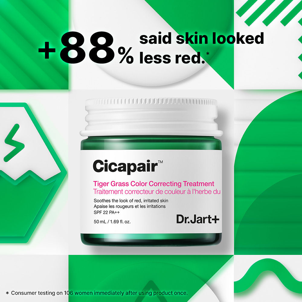 Dr.Jart+ Cicapair Tiger Grass Color Correcting Treatment With Cica Extracts & Niacinamide (Dermatologist Tested)