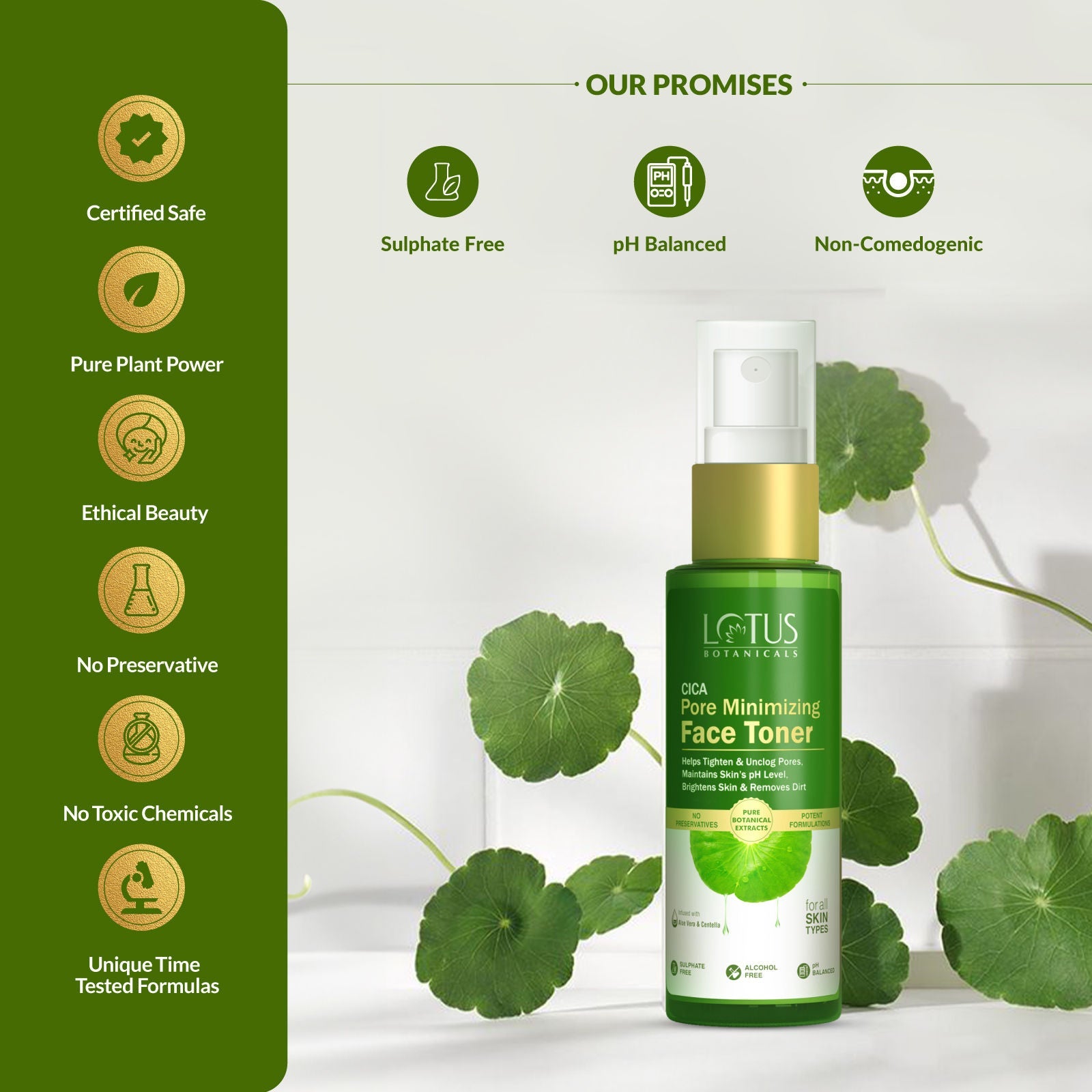 Lotus Botanicals CICA Pore Minimizing Face Toner