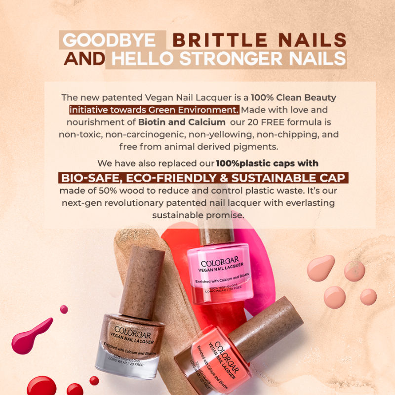 Colorbar Vegan Nail Lacquer - Honey Bun 101