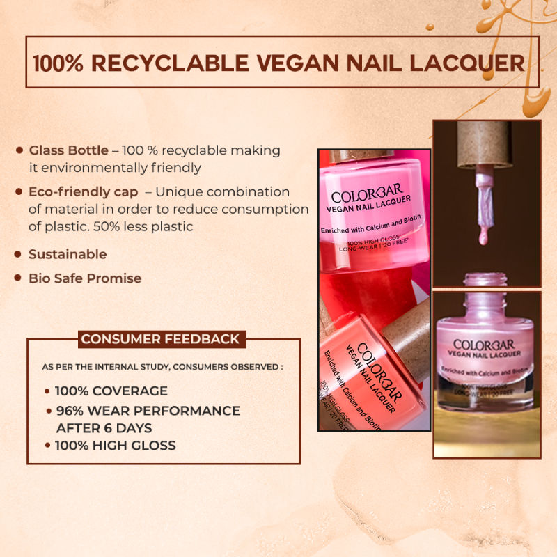 Colorbar Vegan Nail Lacquer - Honey Bun 101