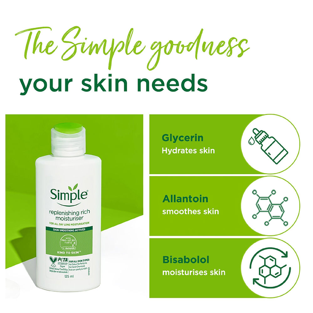Simple Kind to Skin Replenishing Rich Moisturizer All Skin Types Moisturizer