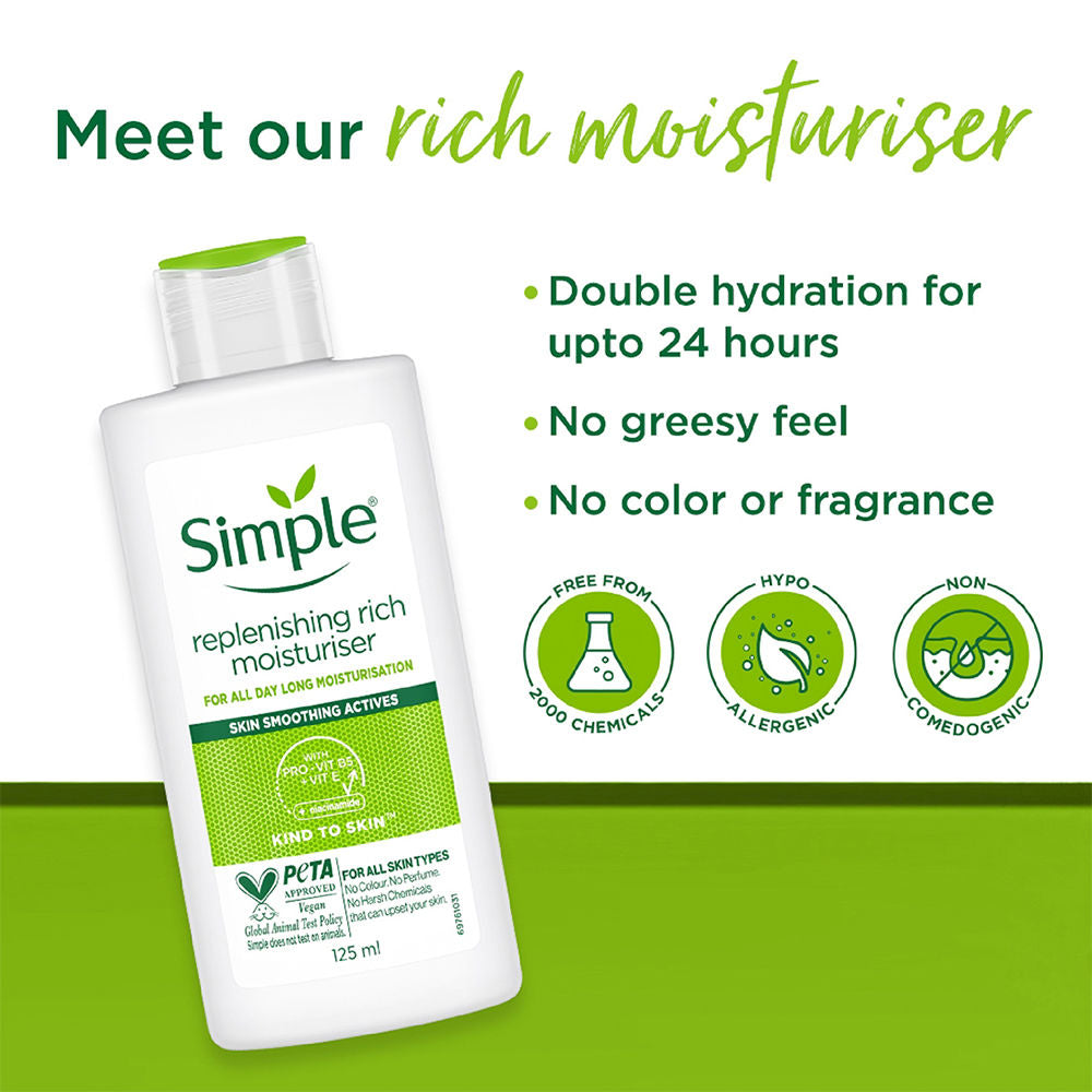 Simple Kind to Skin Replenishing Rich Moisturizer All Skin Types Moisturizer