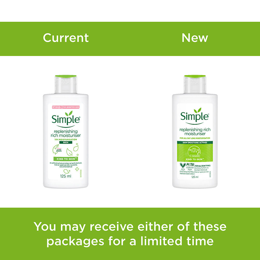 Simple Kind to Skin Replenishing Rich Moisturizer All Skin Types Moisturizer