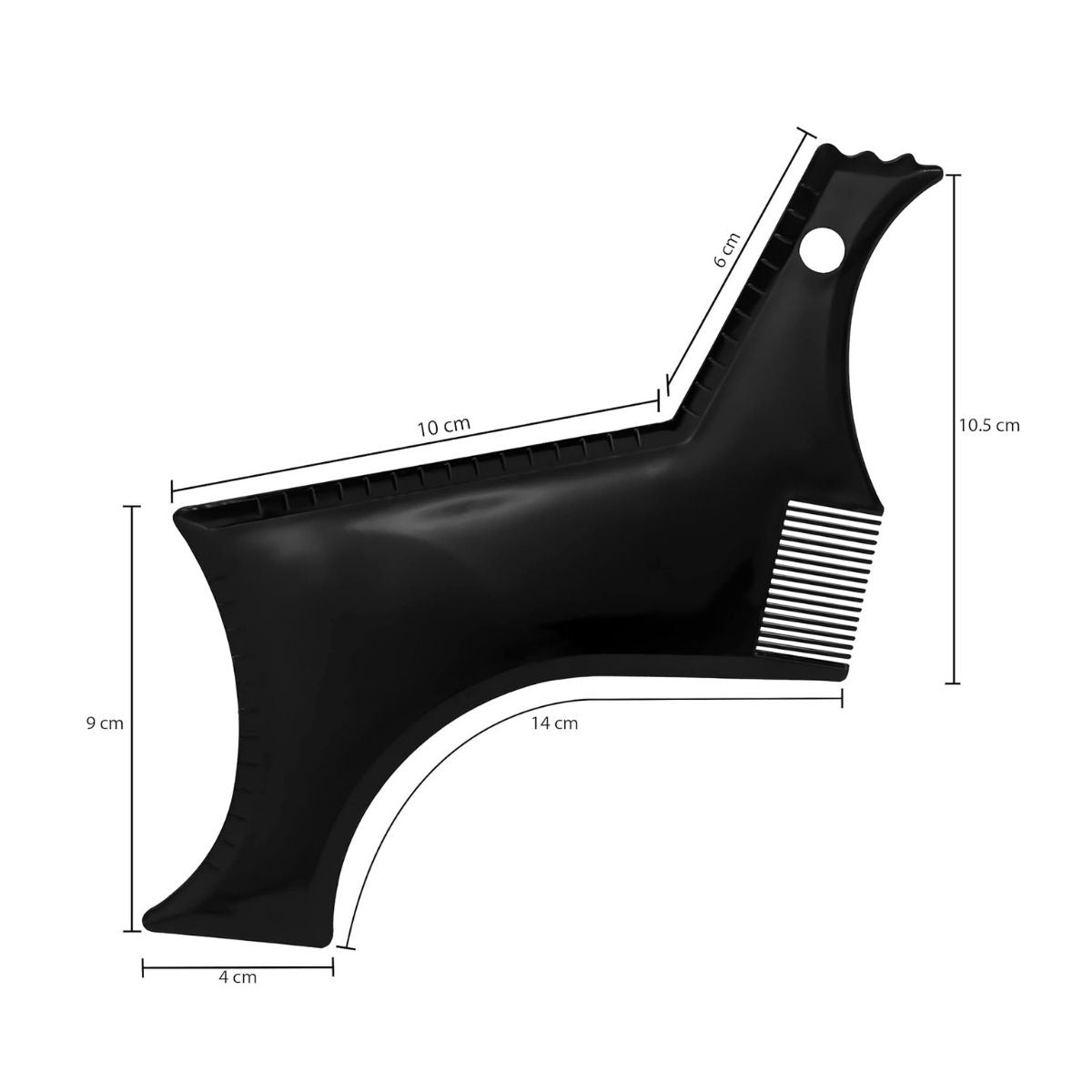Matra Beard Shaper Tool with Comb for Trimming Shaping Styling Beard and Moustache Stencil Styler