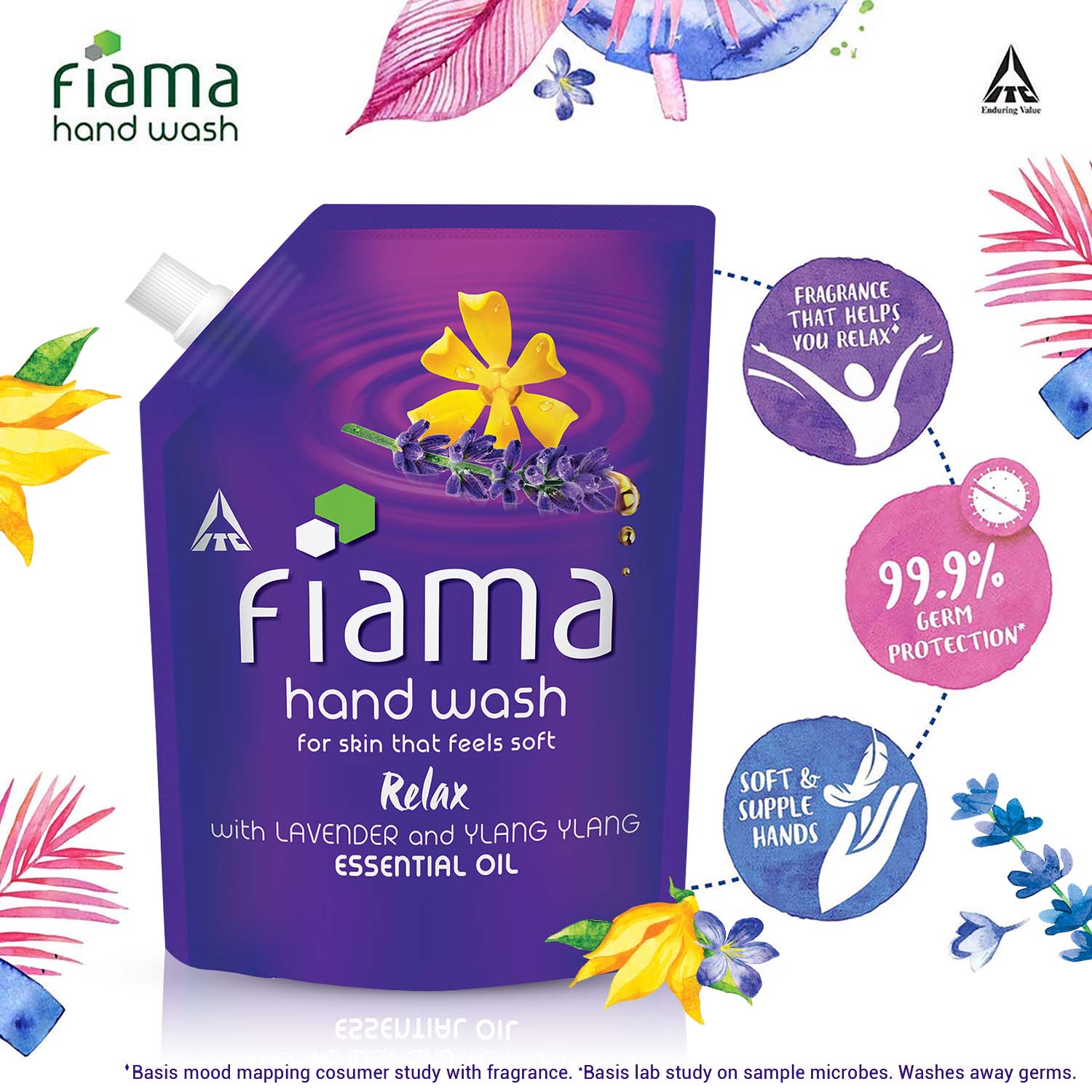 Fiama Relax Moisturising Hand Wash, Lavender and Ylang Ylang