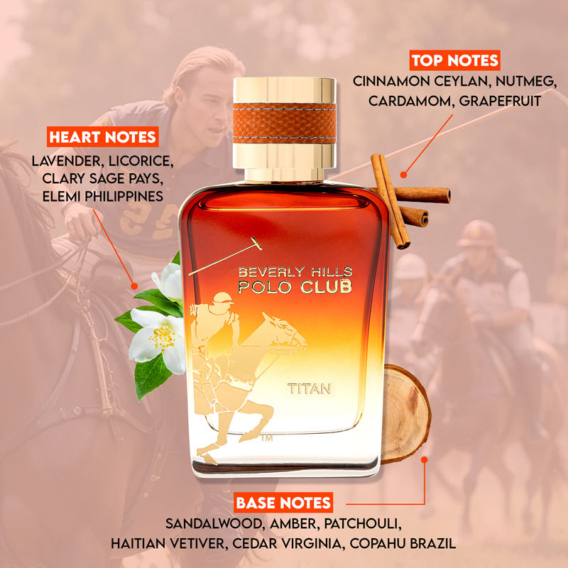 Beverly Hills Polo Club Titan Eau De Parfum Long Lasting EDP For Men