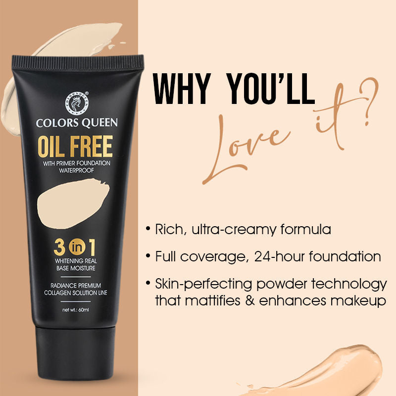 Colors Queen Oil Free Primer Foundation