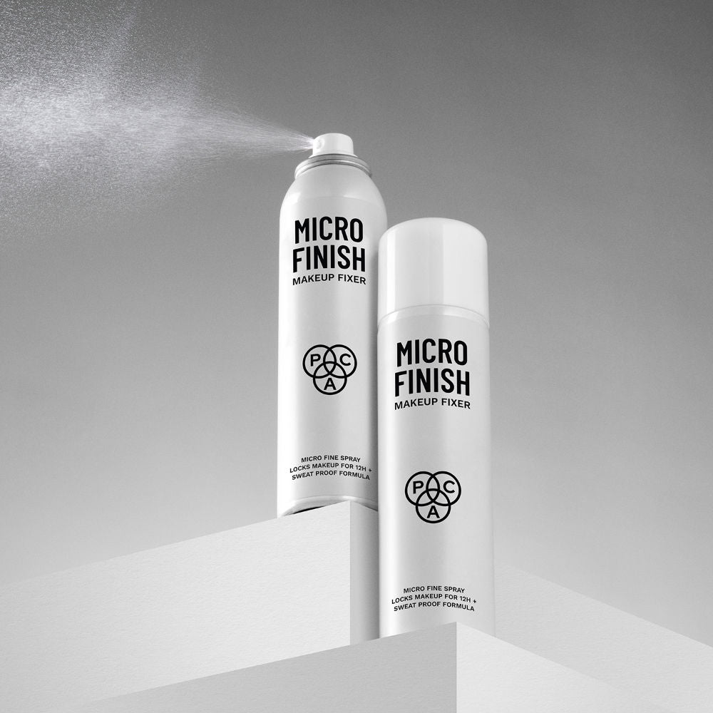 PAC Micro Finish Makeup Fixer Spray - Quick Drying Microfine Mist, Longlasting Sweatproof Formula