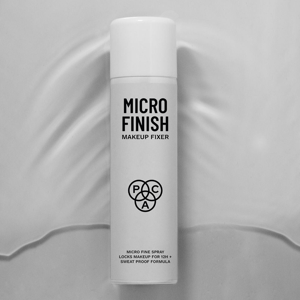 PAC Micro Finish Makeup Fixer Spray - Quick Drying Microfine Mist, Longlasting Sweatproof Formula
