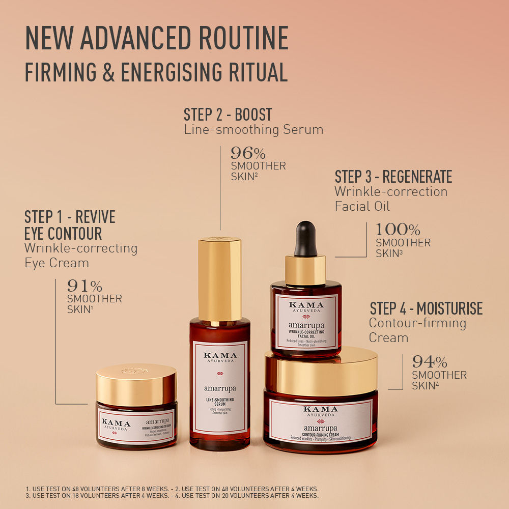 Kama Ayurveda Amarrupa Anti - Ageing Line Smoothing Face Serum, Supports Collagen Synthesis