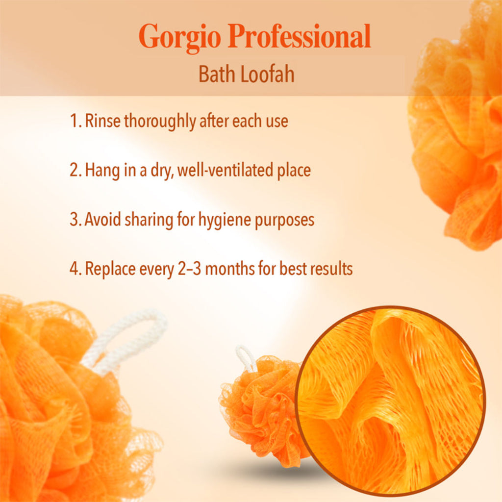 Gorgio Professional Bath Loofah GBL0026 Pack of 1 - (Colour May Vary )