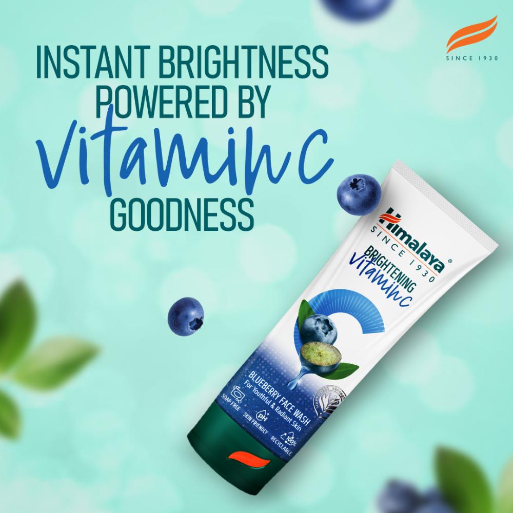 Himalaya Brightening Vitamin C Blueberry Face Wash