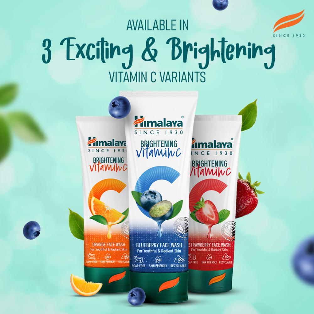 Himalaya Brightening Vitamin C Blueberry Face Wash