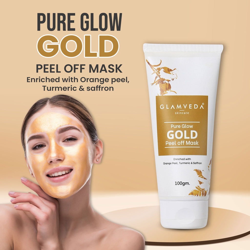 Glamveda Skincare Pure Glow Gold Peel Off Mask
