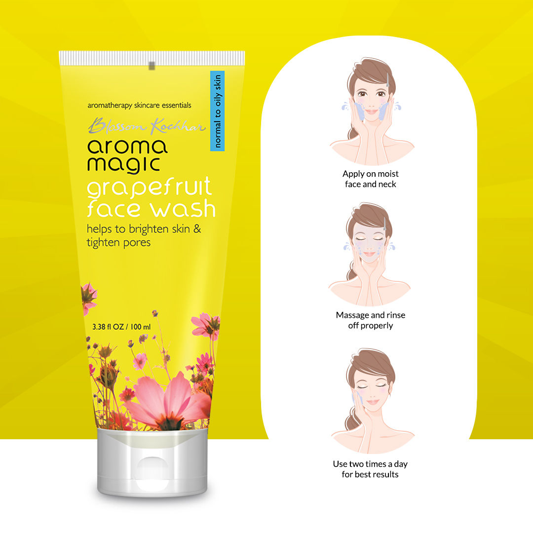 Aroma Magic Grapefruit Face Wash Skin Brightening & Pore Tightening (All Skin Types)