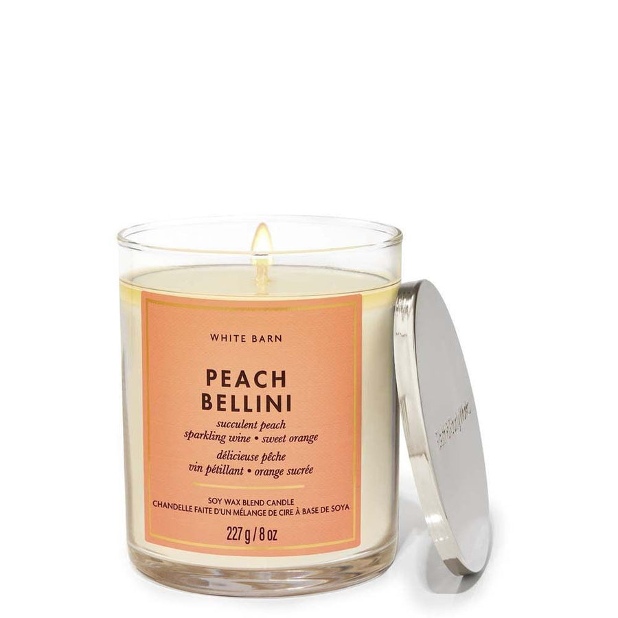 Bath & Body Works Peach Bellini Single Wick Candle