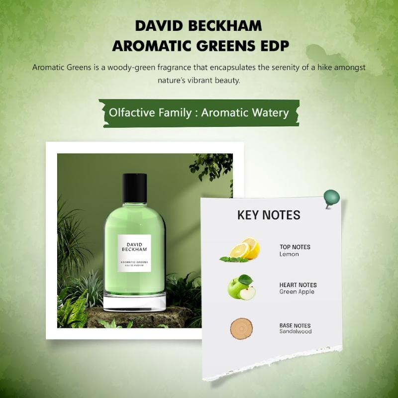 David Beckham Aromatic Greens Edp For Him