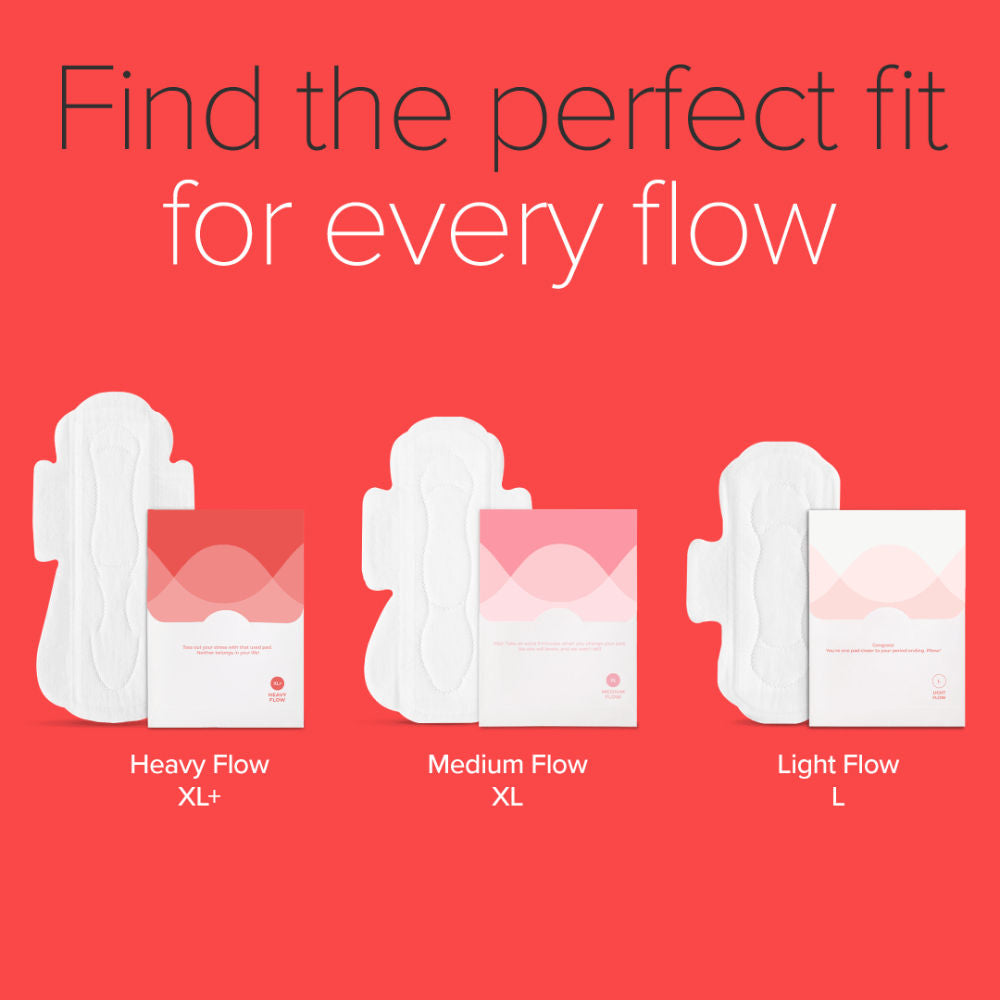 Nua Complete Comfort XL+ Sanitary Pads With Vegan Leather Pouch
