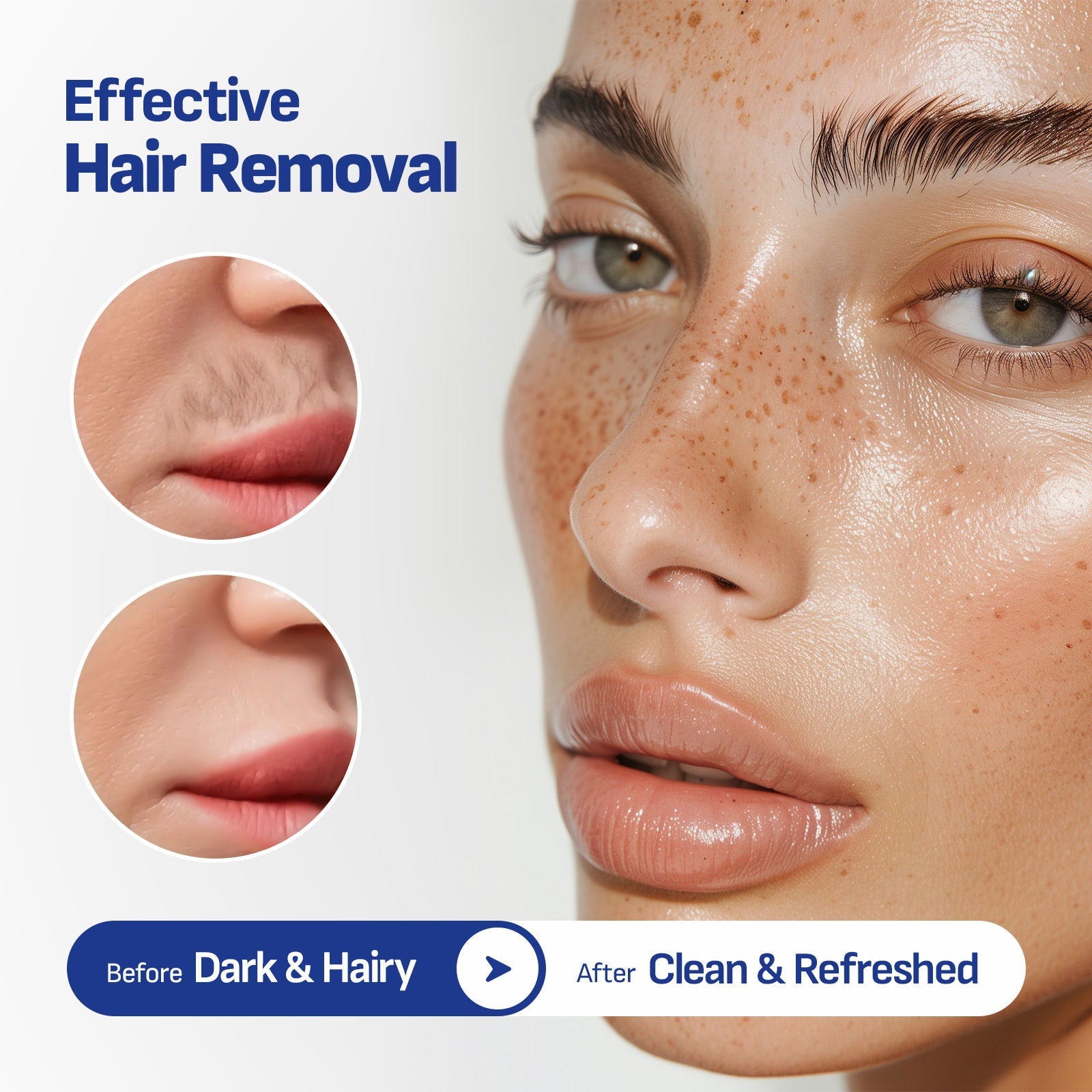 Eleganz Professional Hair Identifier Spray For Face Hair Removal & Razor Coz - 100% Natural Starches