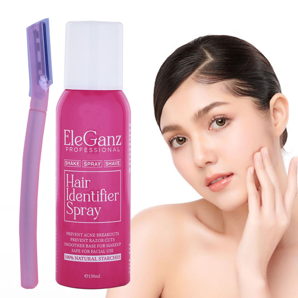 Eleganz Professional Hair Identifier Spray For Face Hair Removal & Razor Coz - 100% Natural Starches